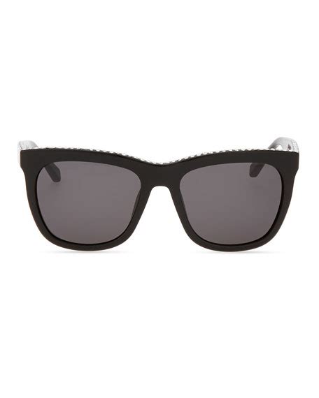 givenchy crystal-trim square sunglasses black|Givenchy Crystal.